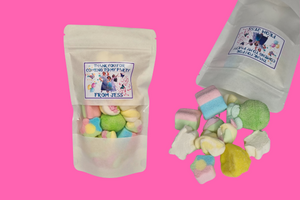 Marshmallow sweet party pouches