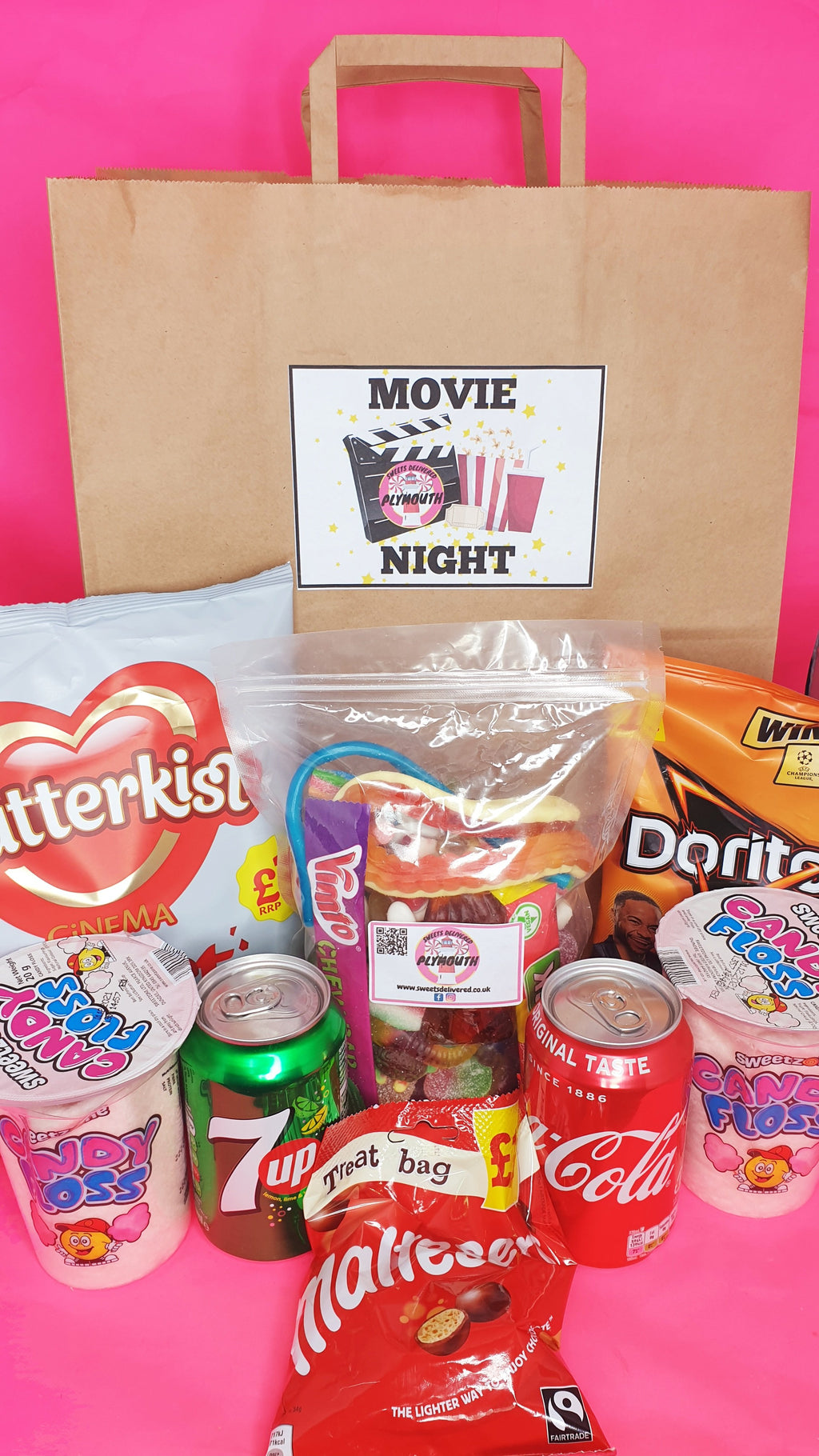 Movie night sweet treats bundle bag