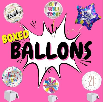 Boxed Balloon & Sweet Bundle