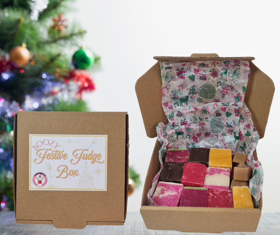 Boozy Festive Fudge Selection Box