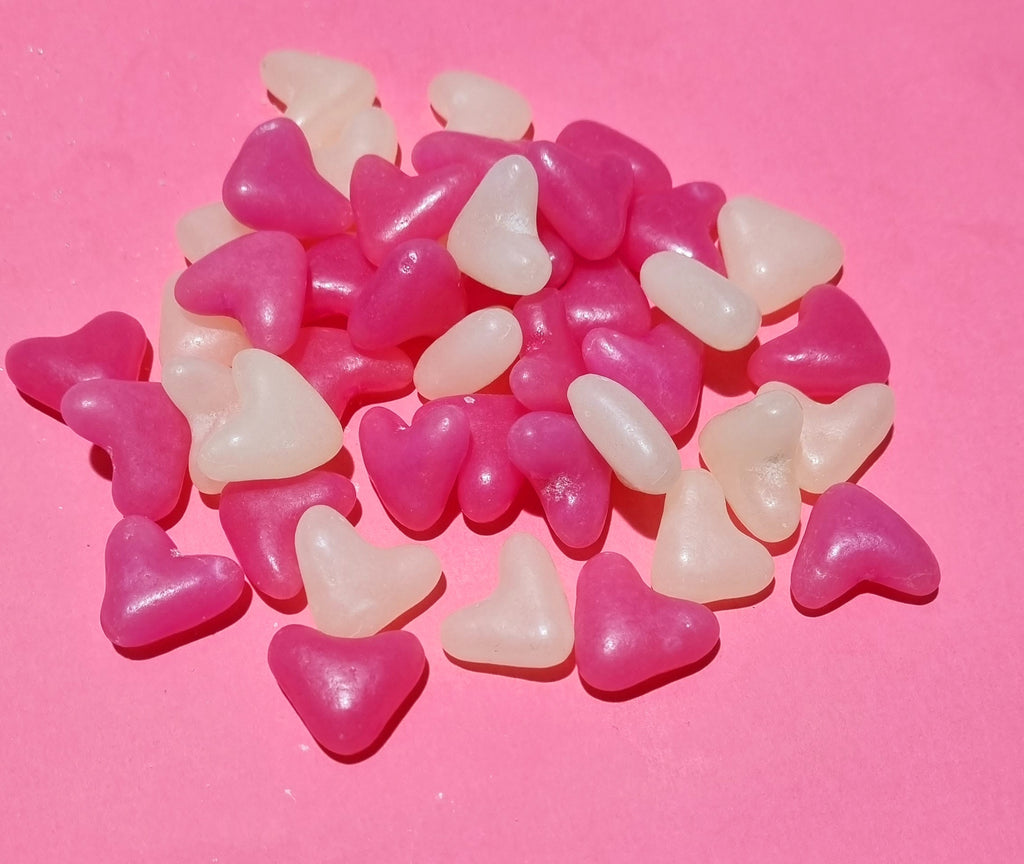 Pink and White Hearts